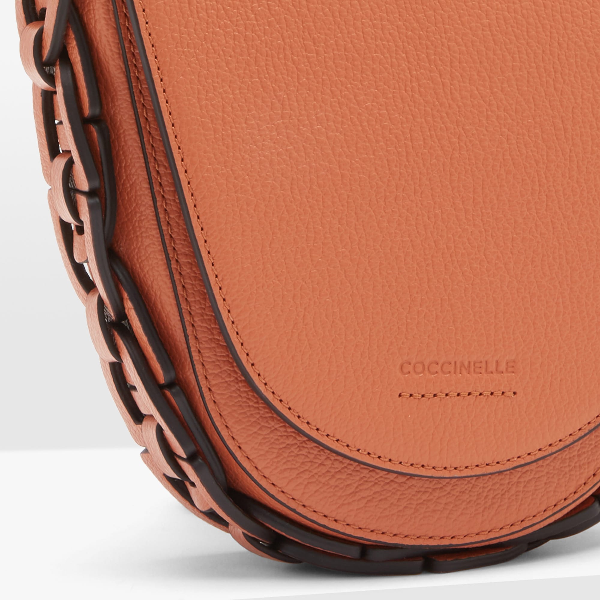 COCCINELLE JOSEPHINE INTR MAXI PLETT W10 CHESTNUT - immagine 4