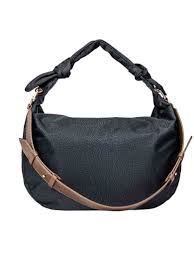 Borbonese DESERT HOBO M C/T 151 NERO MARRONE - immagine 2