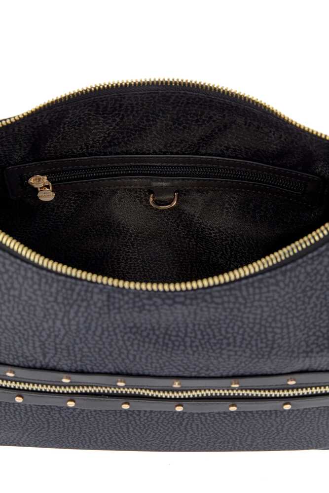 Borbonese LUNA BAG MIDDLE 100 NERO - immagine 5