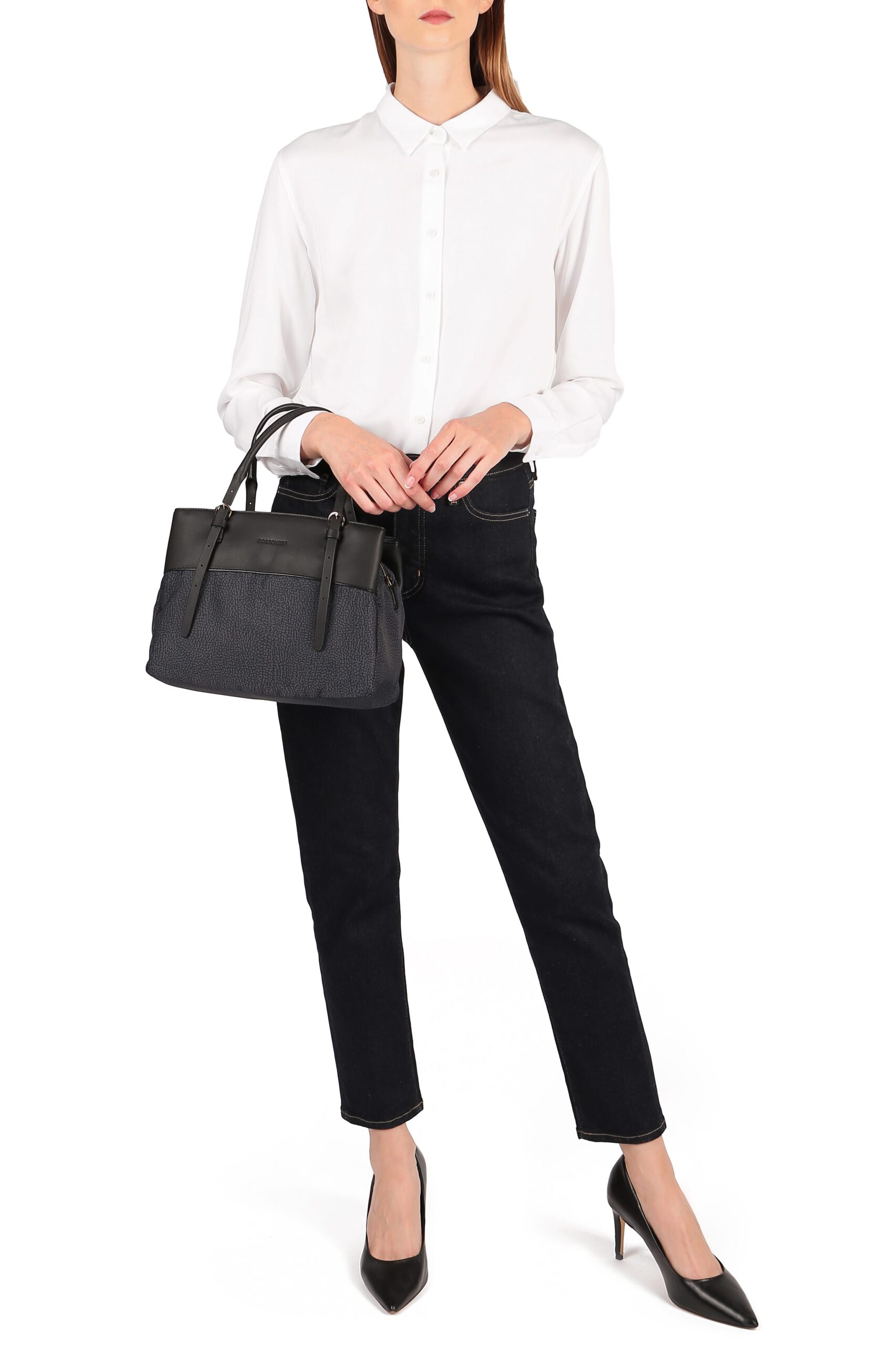 Borbonese SHOPPING M C/T 100 NERO - immagine 2