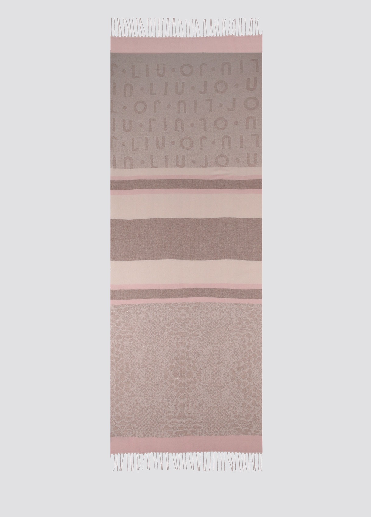 LIU JO STOLA LOGO PITONE CAMEO ROSE 41310