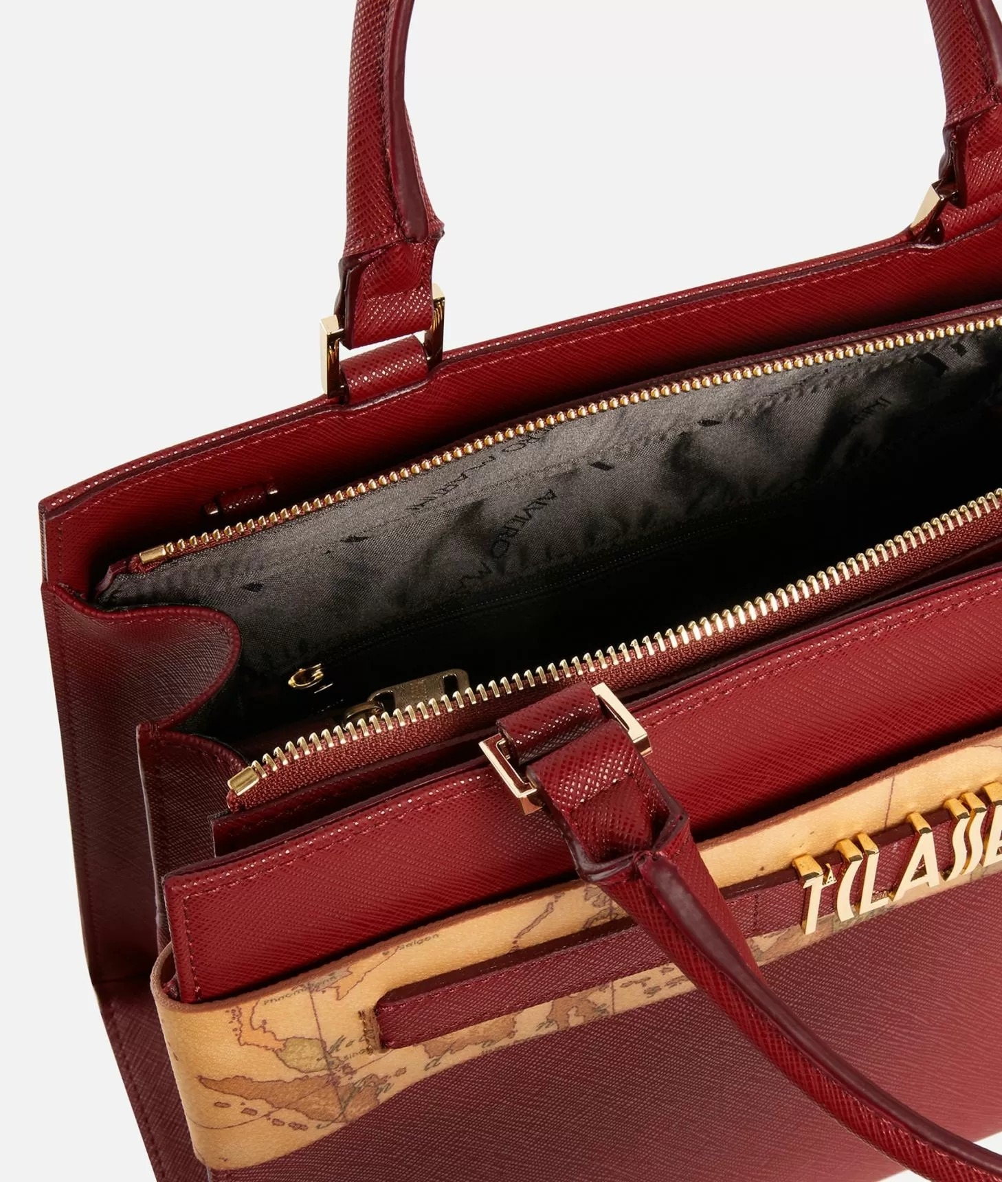 Alviero Martini 1ª Classe BORSA 3 TASCHE C/T 309 ROSSO BORGOGNA