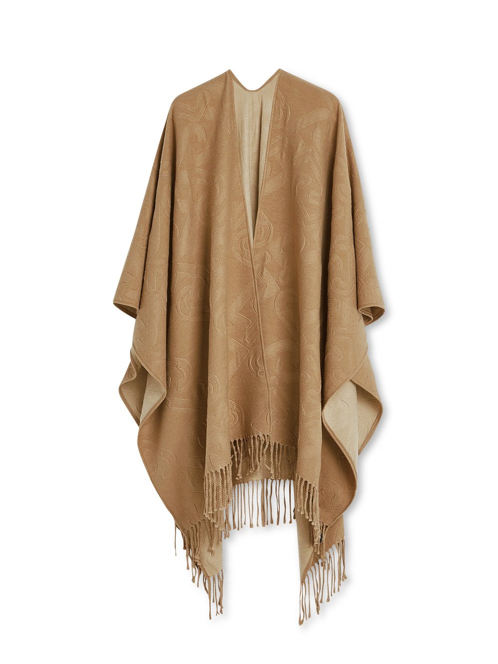 LIU JO PONCHO DOUBLE X0255 COFFEE MILK