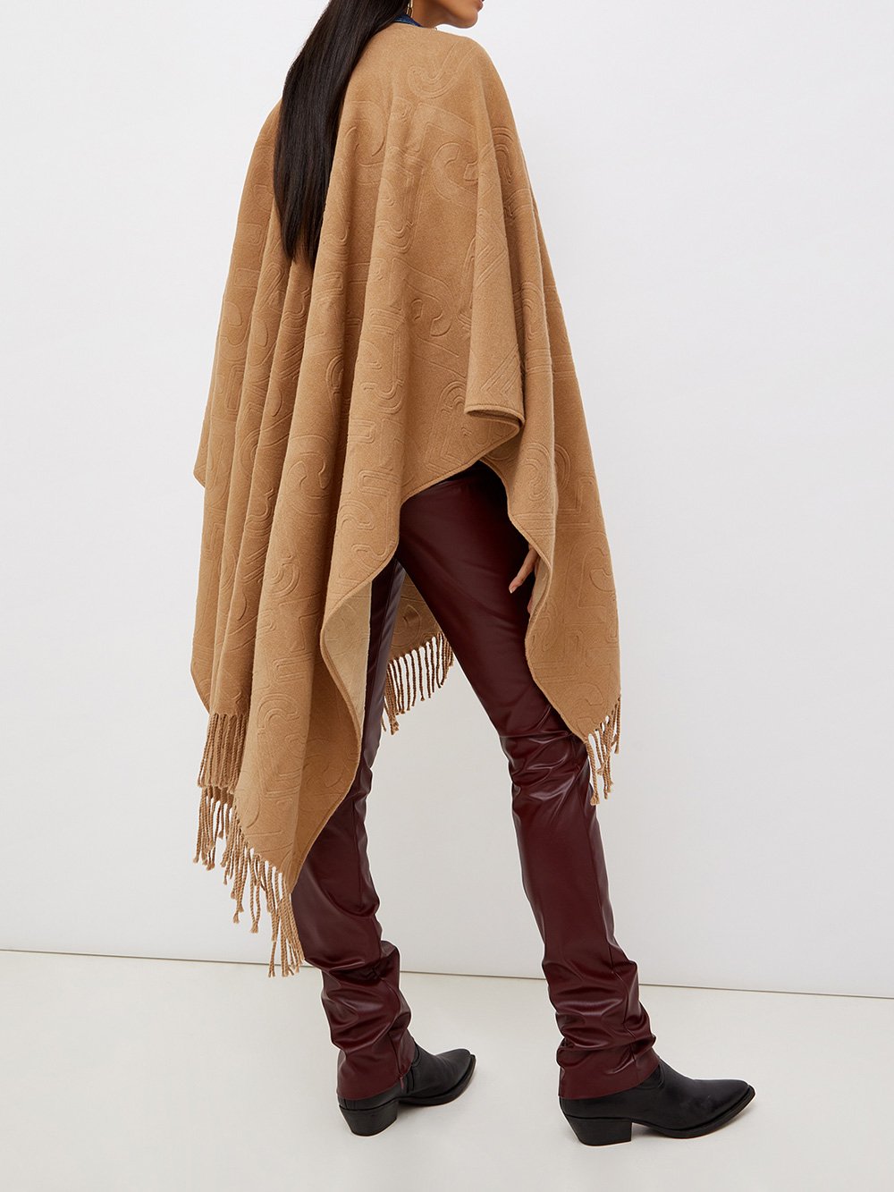 LIU JO PONCHO DOUBLE X0255 COFFEE MILK - immagine 2