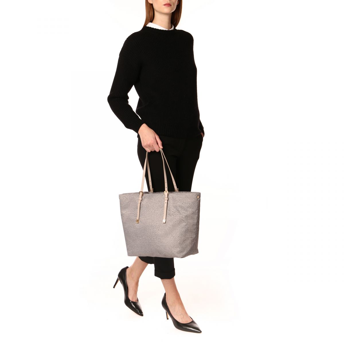 Borbonese SHOPPING LARGE V98 TORTORA - immagine 3