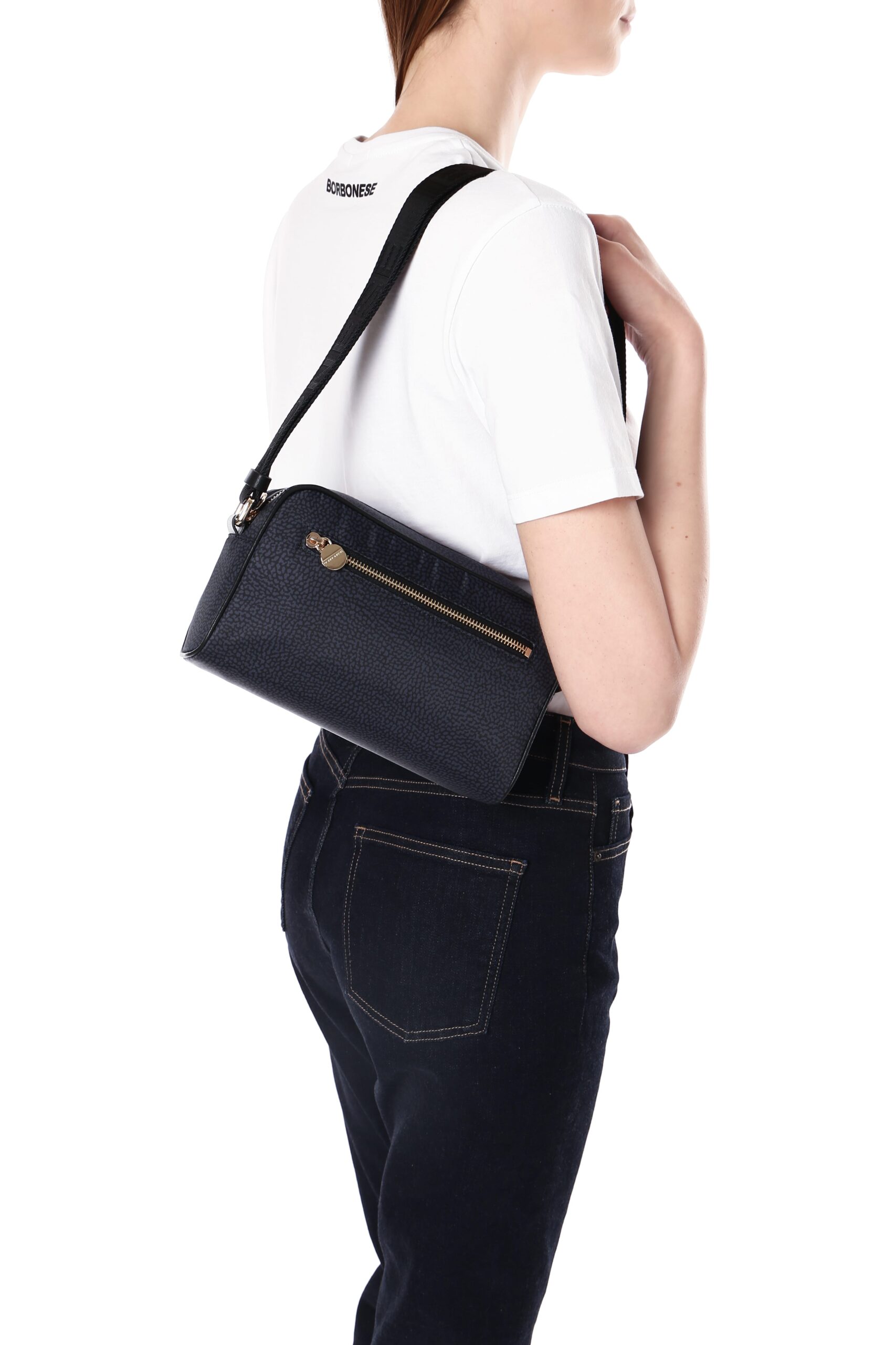Borbonese TRACOLLA SMALL 100 NERO - immagine 7