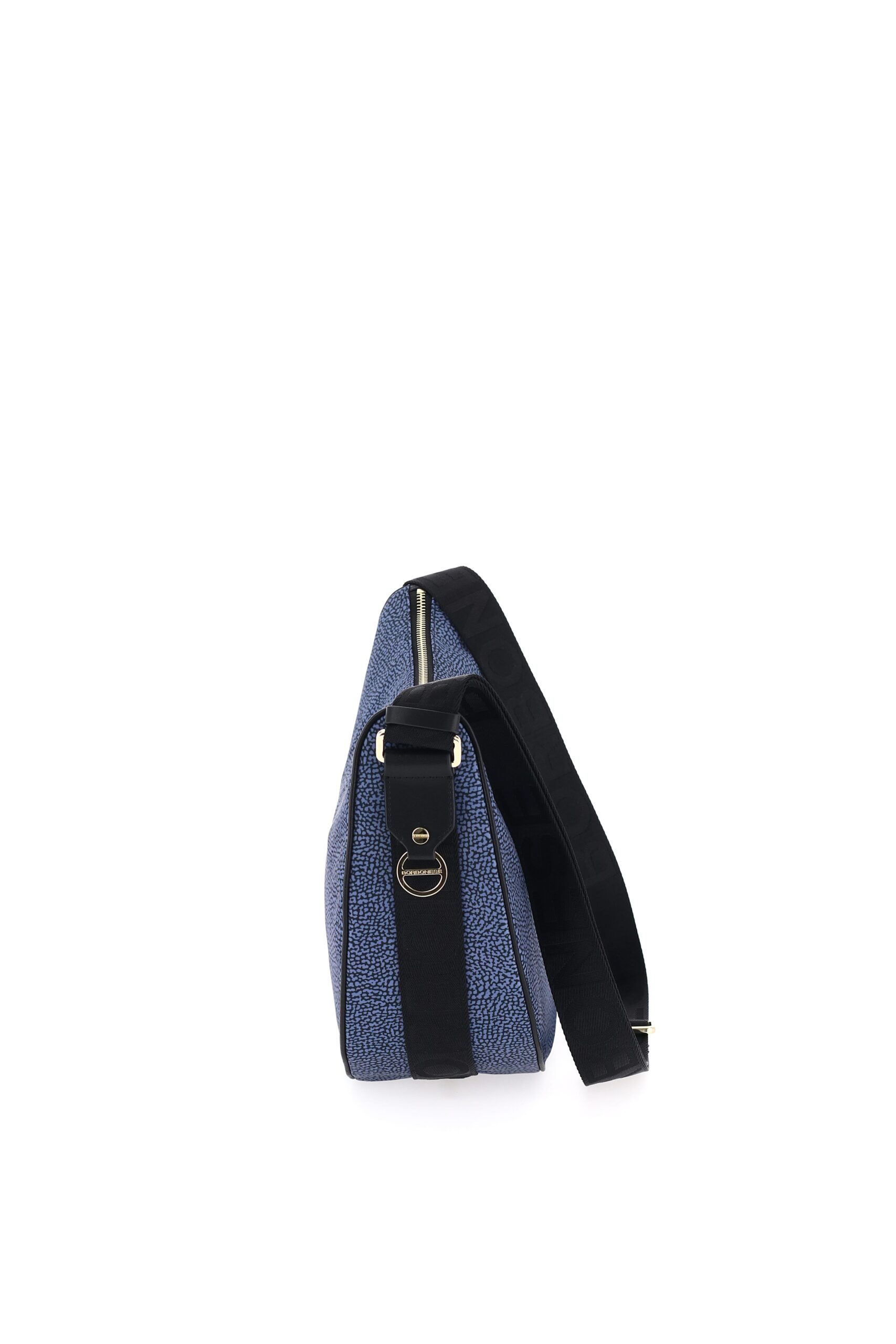 Borbonese LUNA BAG MIDDLE 880 BLU NERO - immagine 3