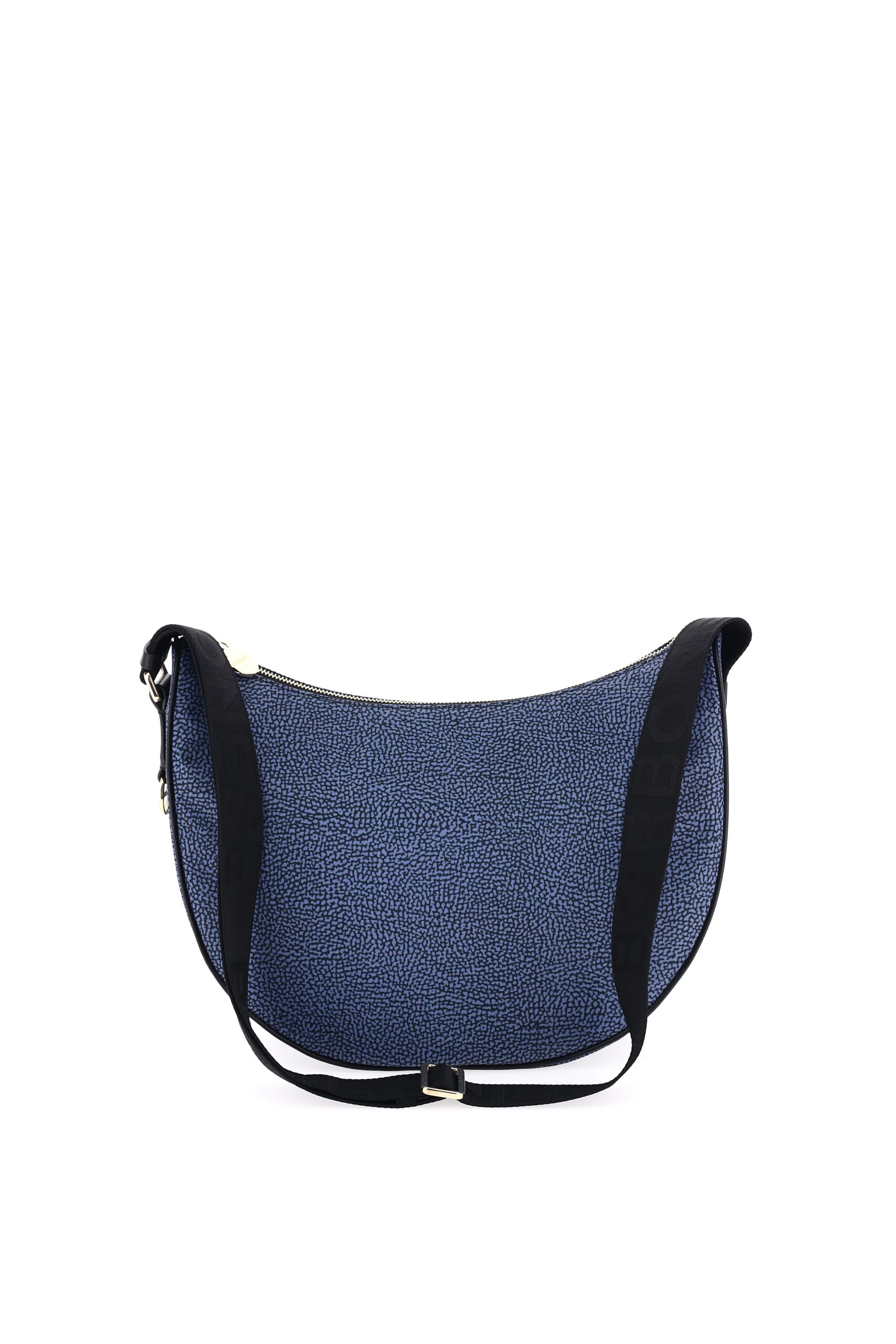 Borbonese LUNA BAG MIDDLE 880 BLU NERO - immagine 5