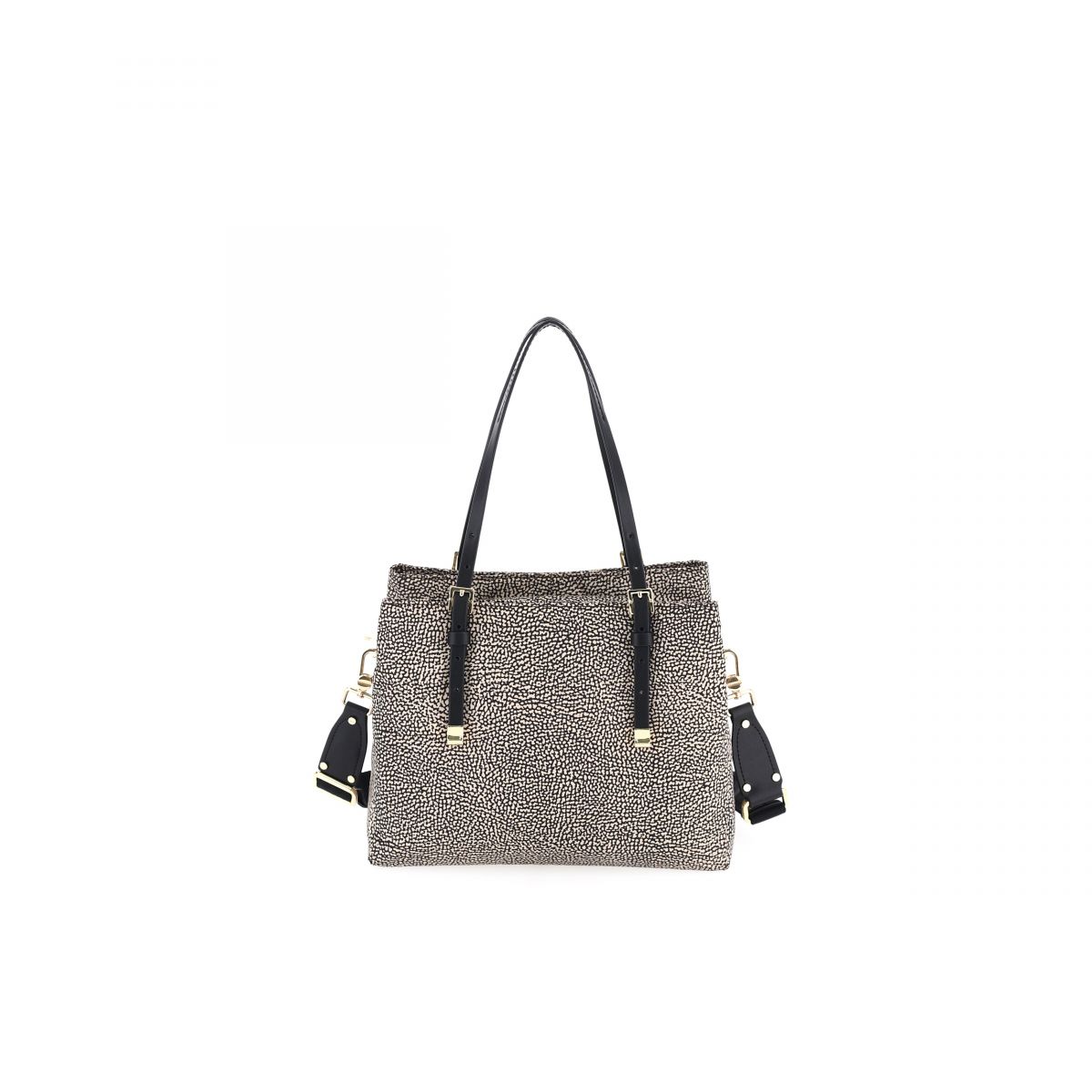 Borbonese SHOPPING MEDIA C/T X11 OP NAT NERO - immagine 2