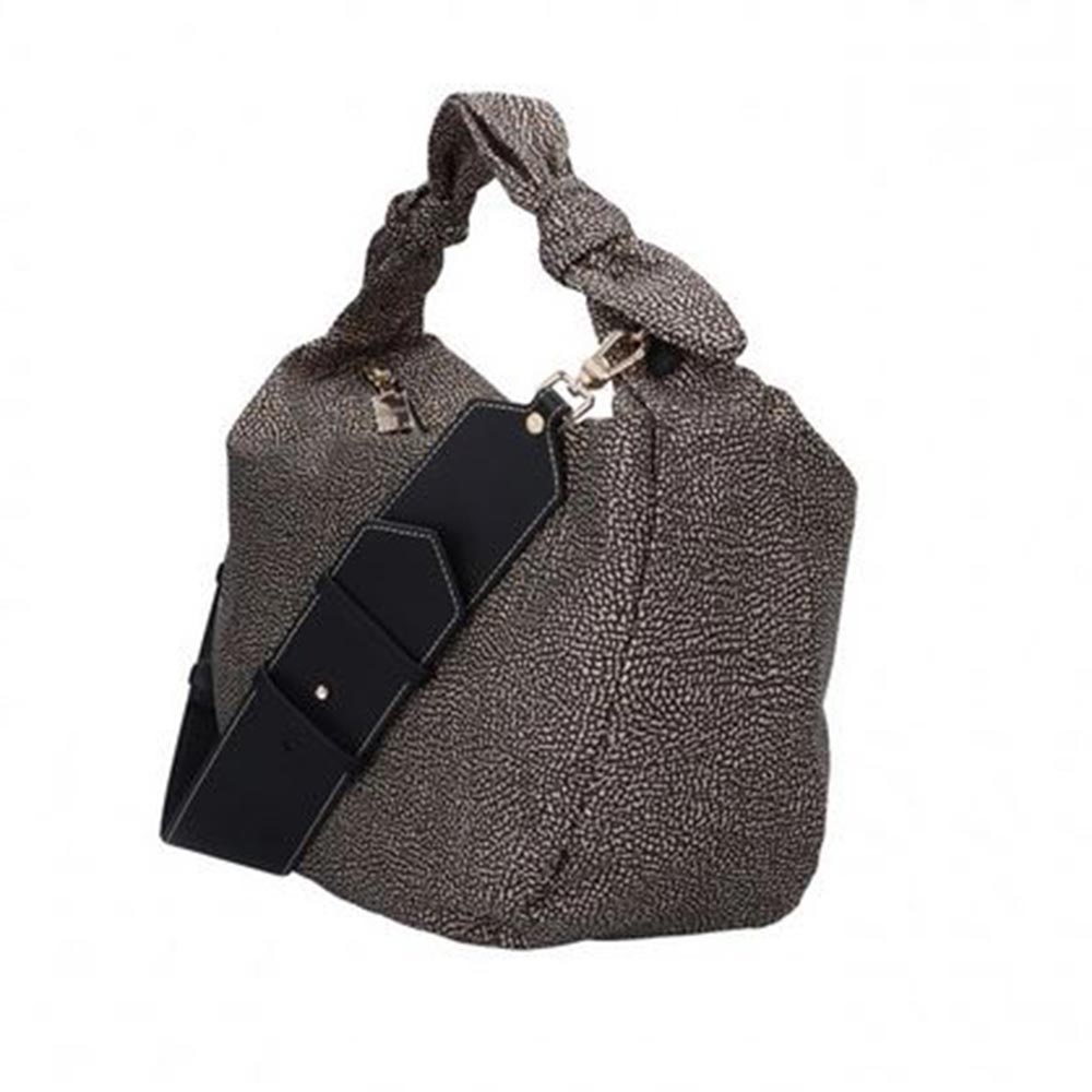 Borbonese DESERT HOBO C/T X11 OP NAT NERO - immagine 3
