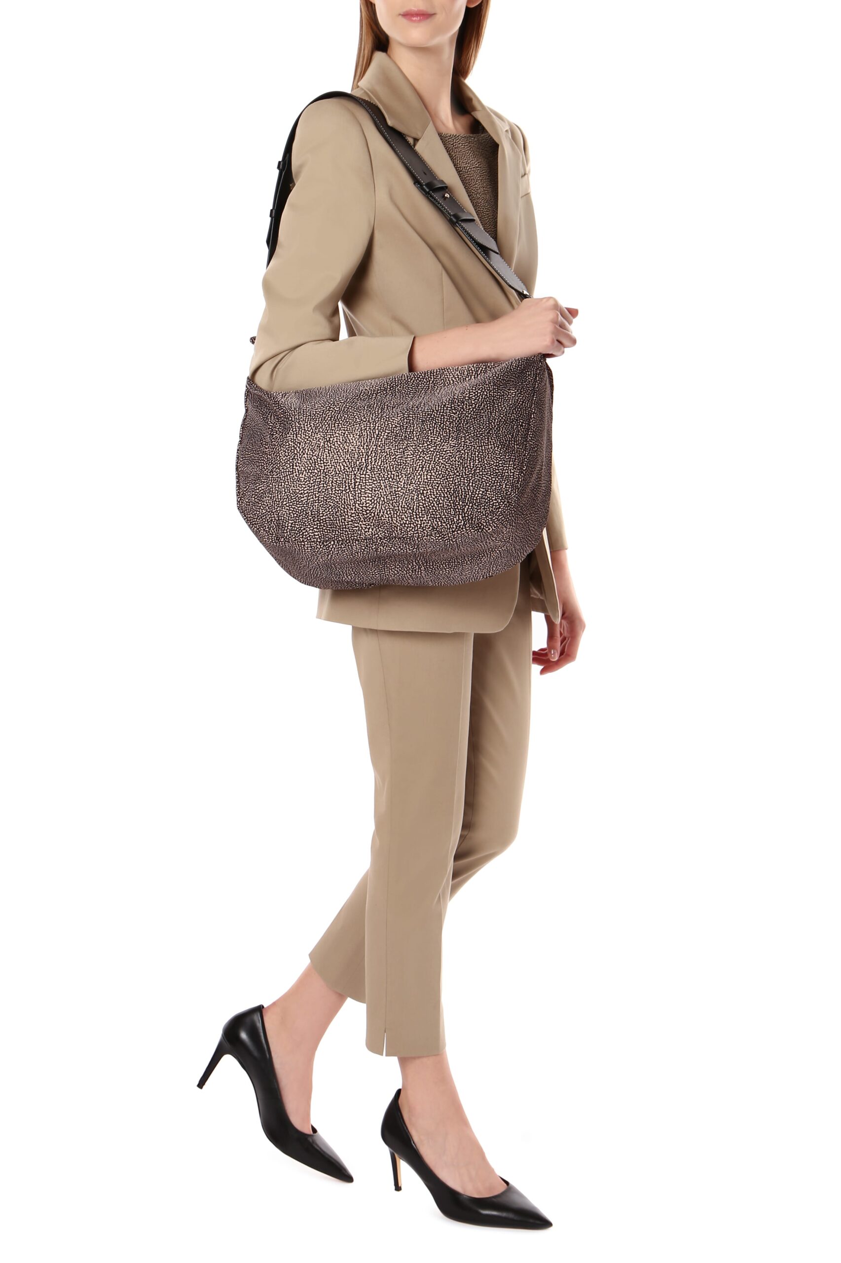 Borbonese DESERT HOBO C/T X11 OP NAT NERO - immagine 7