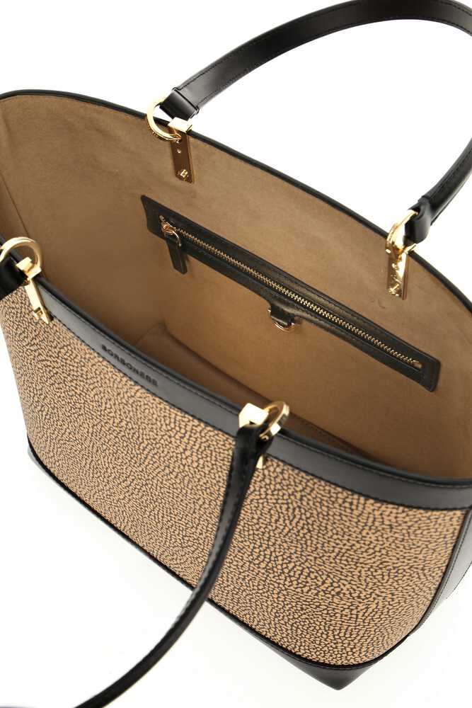 BORBONESE 07 SHOPPING E/W X11 OP NAT NERO - immagine 7