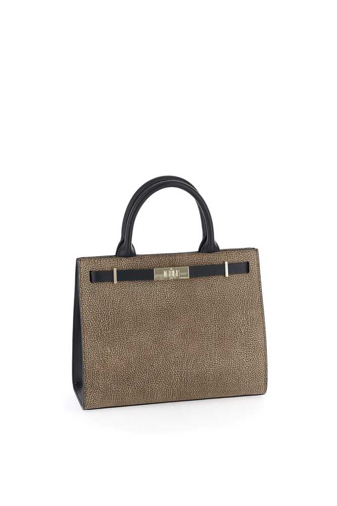 Borbonese SHOPPING M 311 OP NAT/NERO - immagine 4