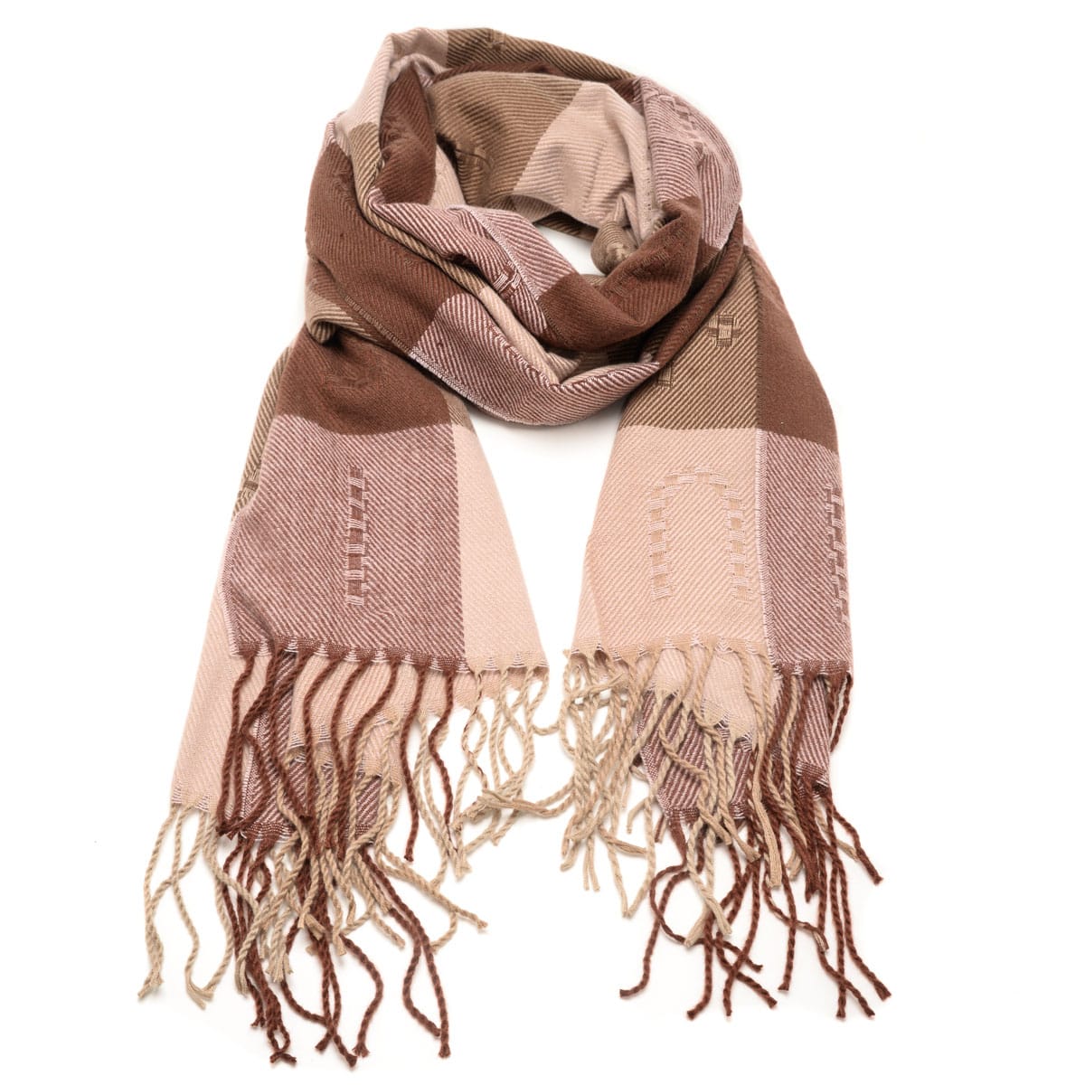 LIU JO STOLA CHECK LOGO NEUTRO 51308 - immagine 2