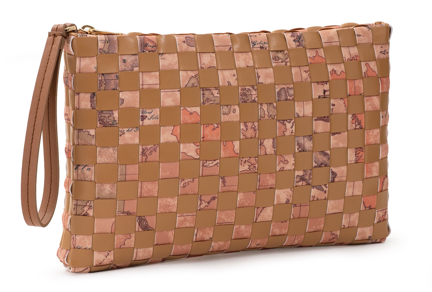 Alviero Martini 1ª Classe Clutch piatta TABACCO 970