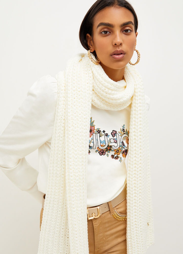 LIU JO SCIARPA COSTE OFF WHITE 01065