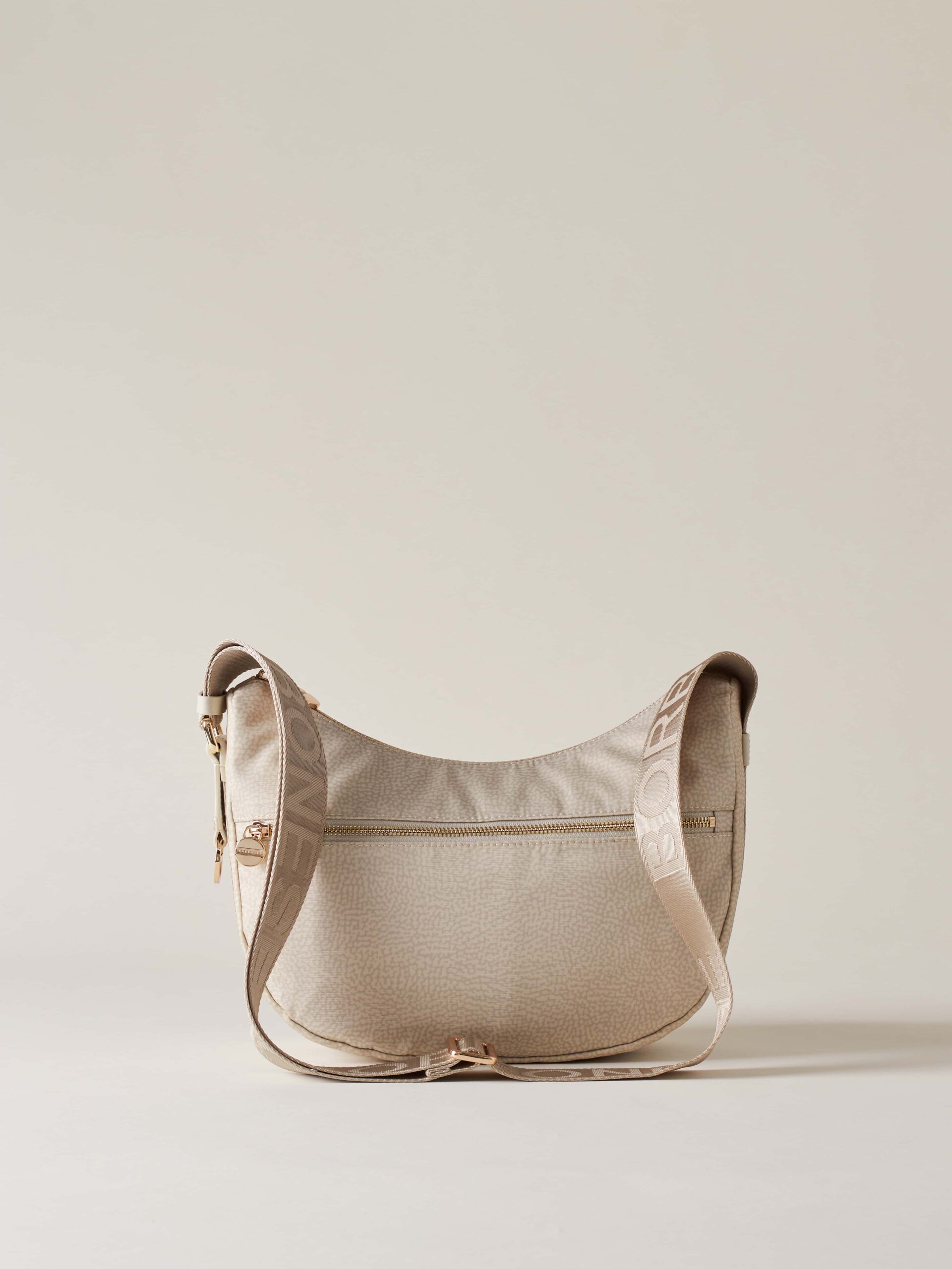 Borbonese LUNA BAG SMALL Y93 GESSO