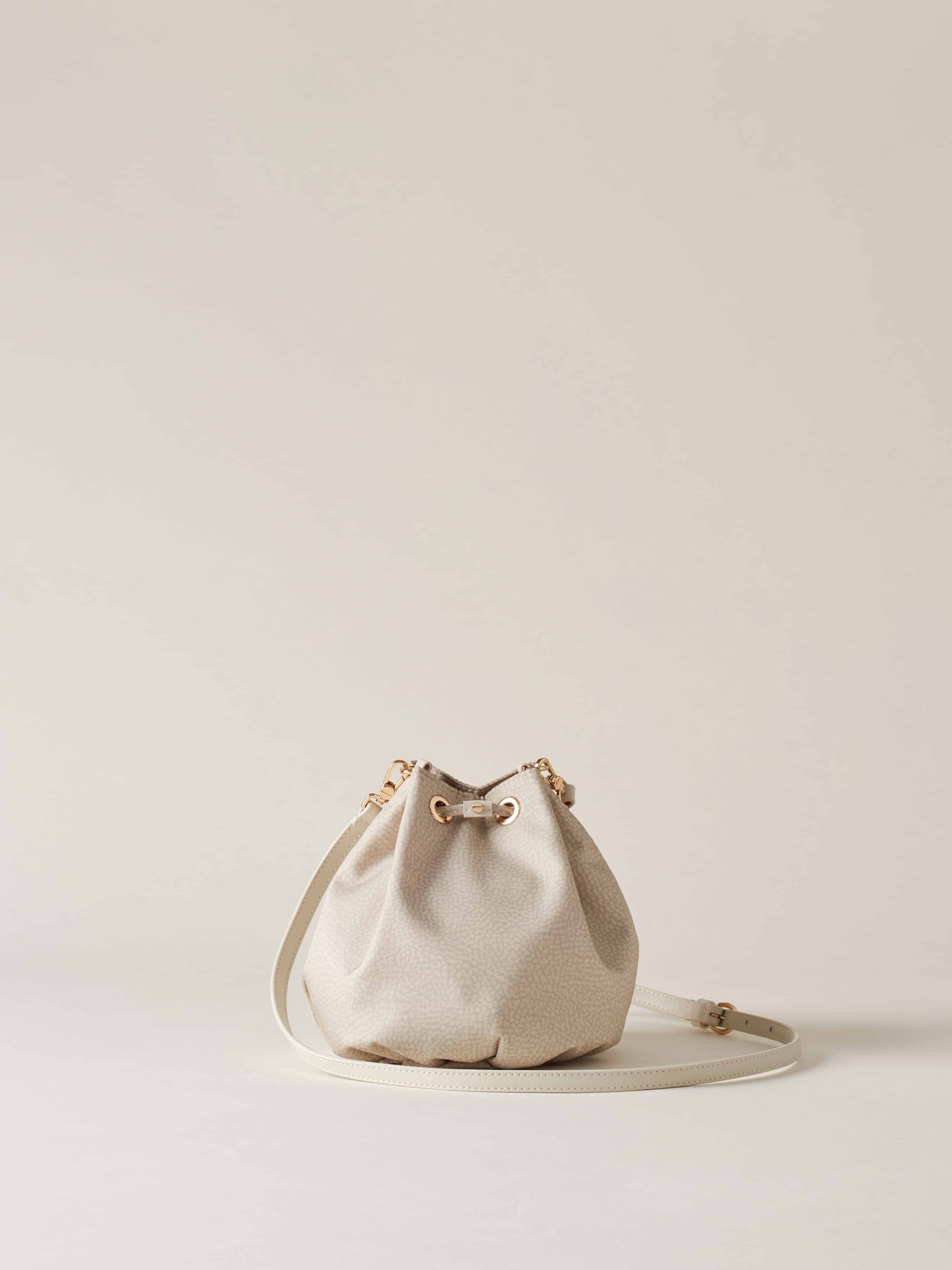 Borbonese BORSA SECCHIELLO SMALL Y93 GESSO - immagine 4