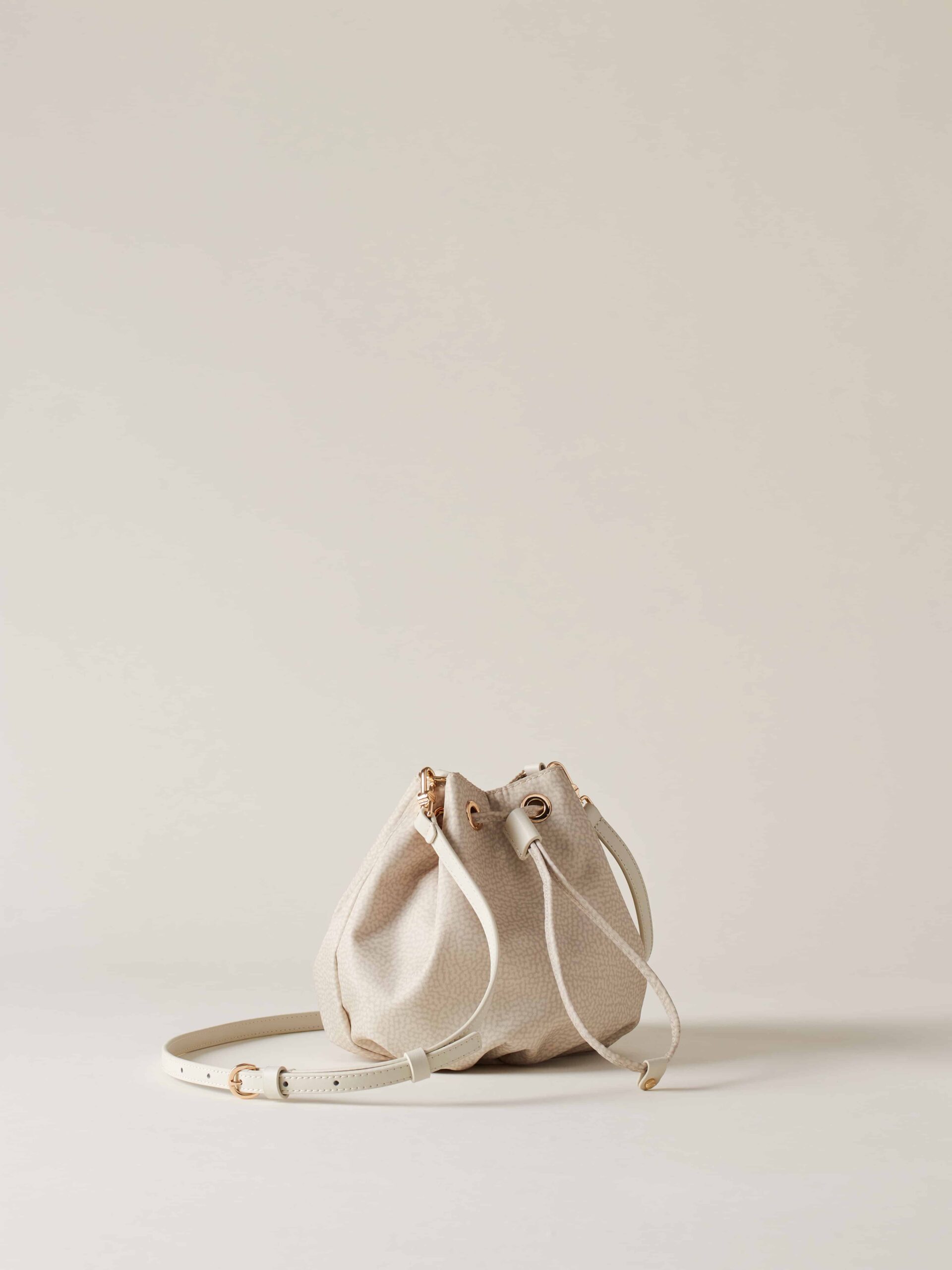 Borbonese BORSA SECCHIELLO SMALL Y93 GESSO - immagine 6