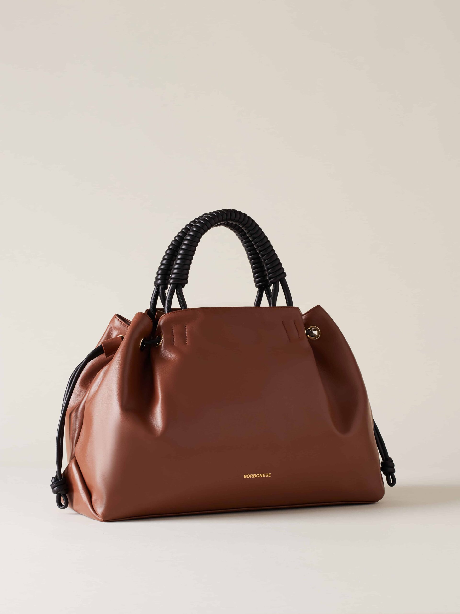 Borbonese SHOPPING M. 398 CUOIO NERO - immagine 5