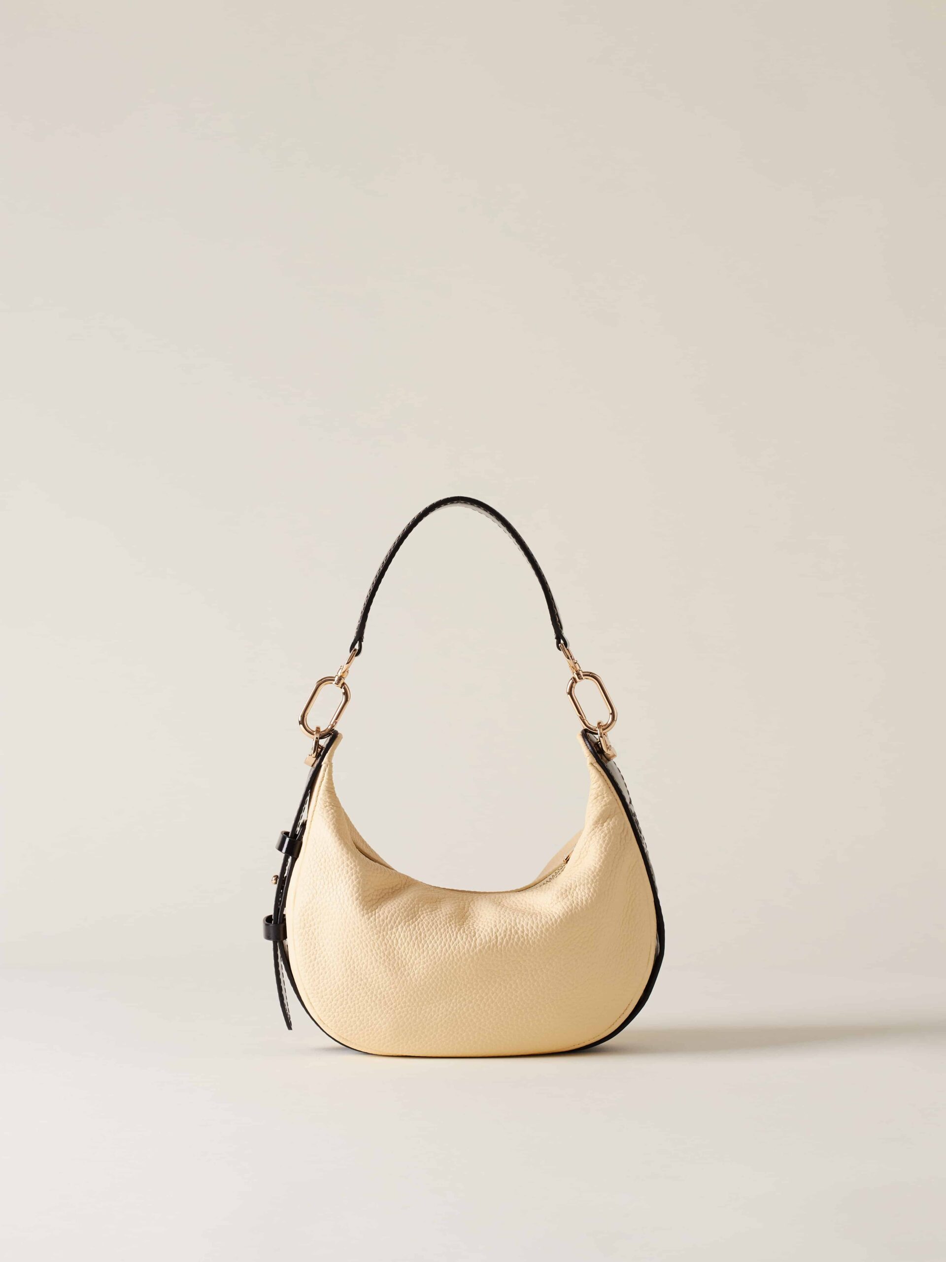 Borbonese HOBO BAG PETITE Z12 BUTTER NERO - immagine 3