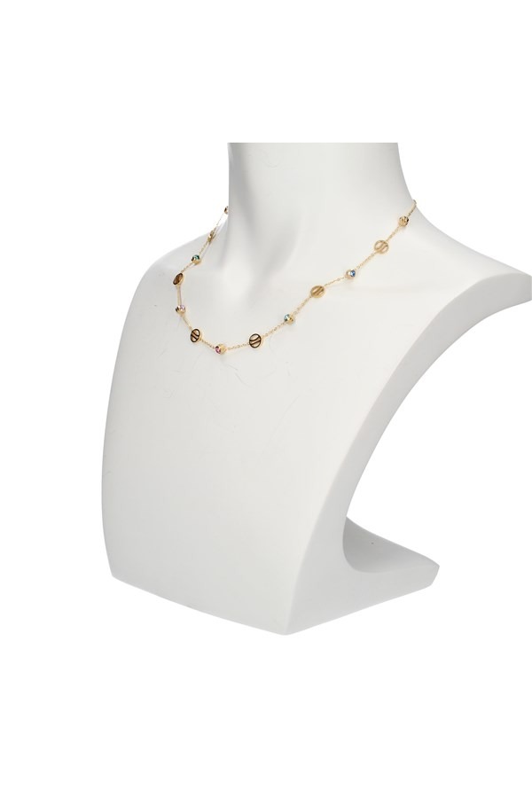 Alviero Martini COLLANA LOGO 1C+ZIRC ORO 395 - immagine 2