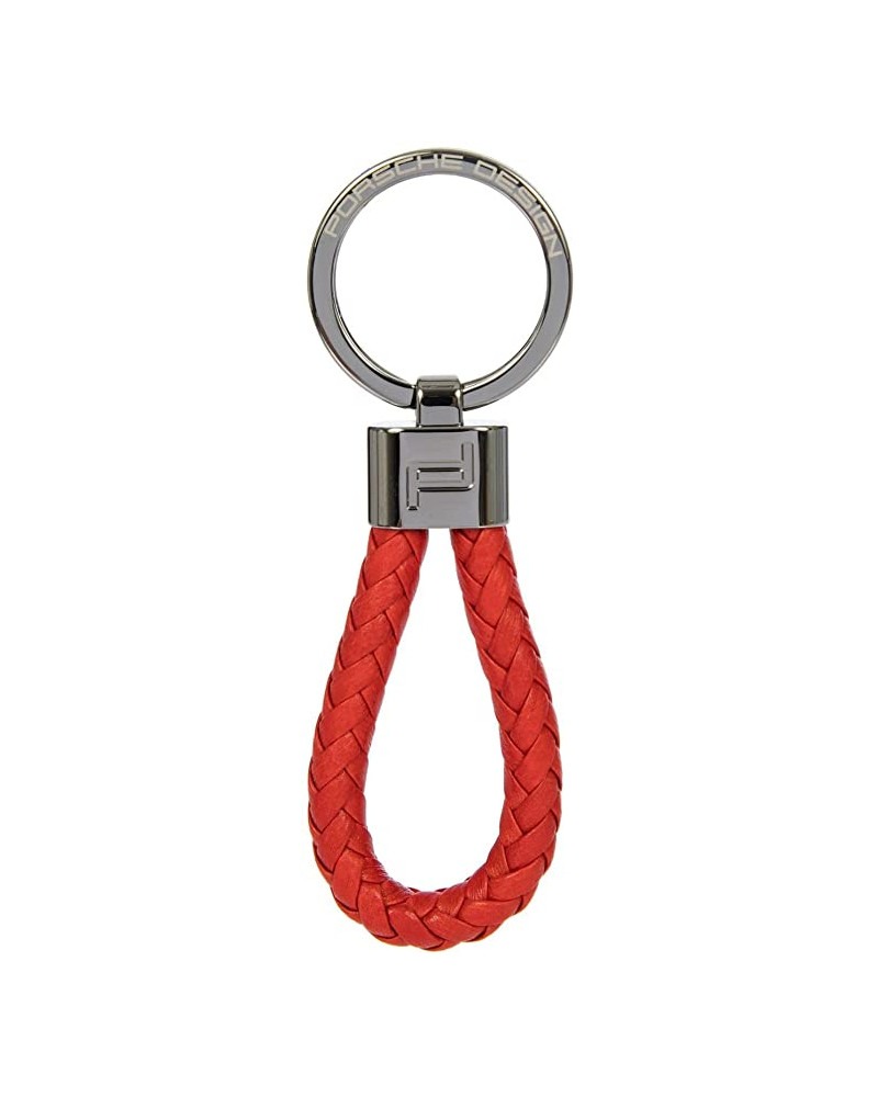 PORSCHE CONTIN Keyring Leather Cord ORANGE