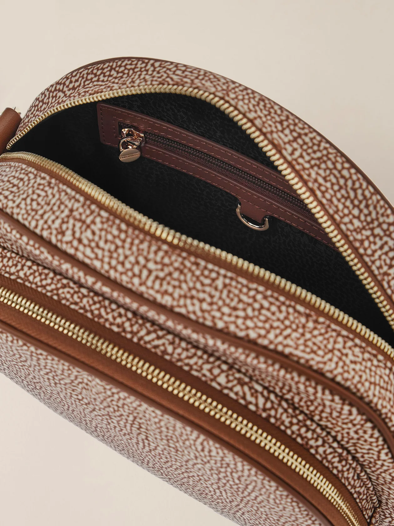 Borbonese LUNA INVERSE 994 BEIGE MARRONE - immagine 4