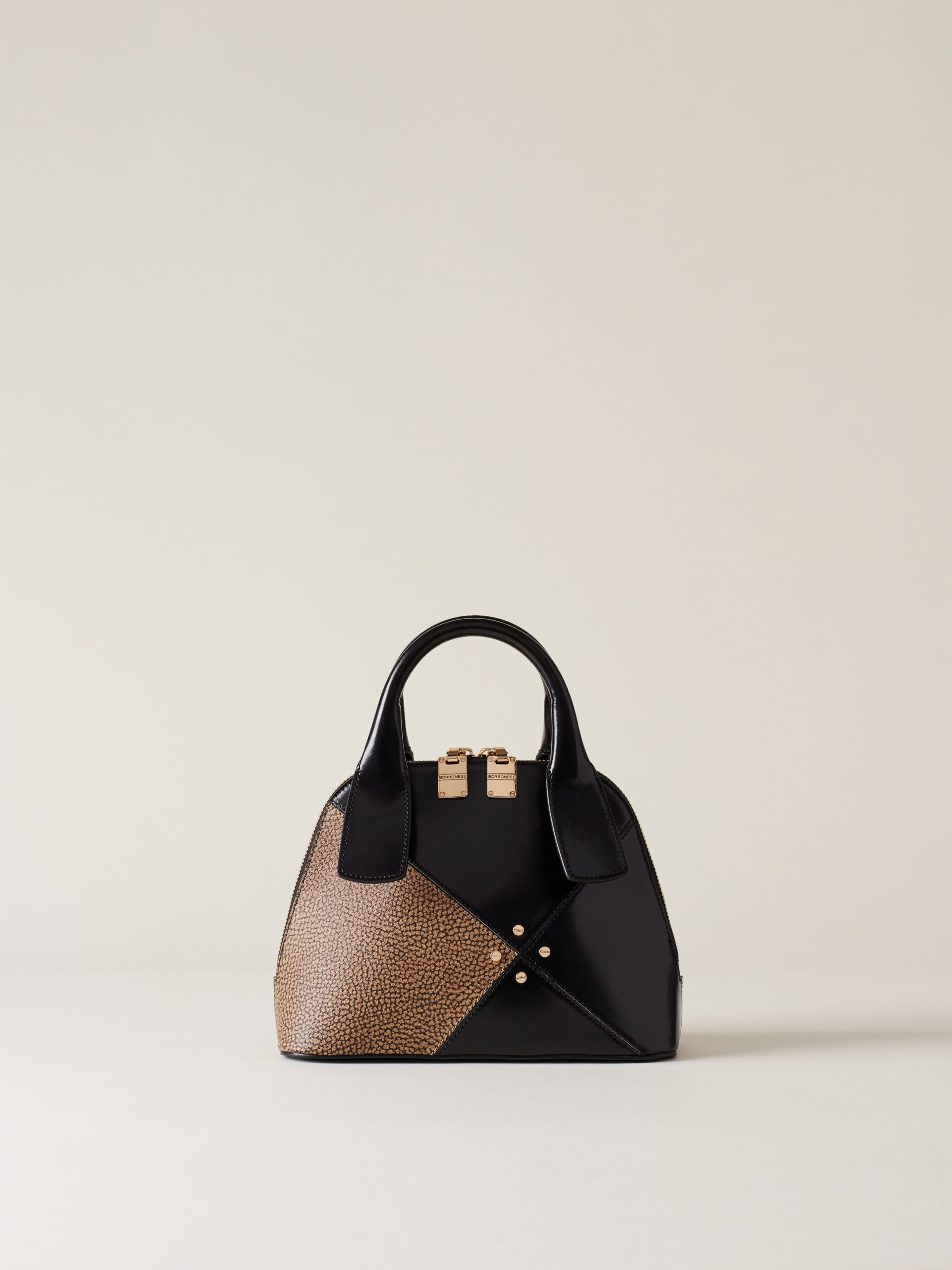 Borbonese BAULETTO 480 NERO/OP NAT