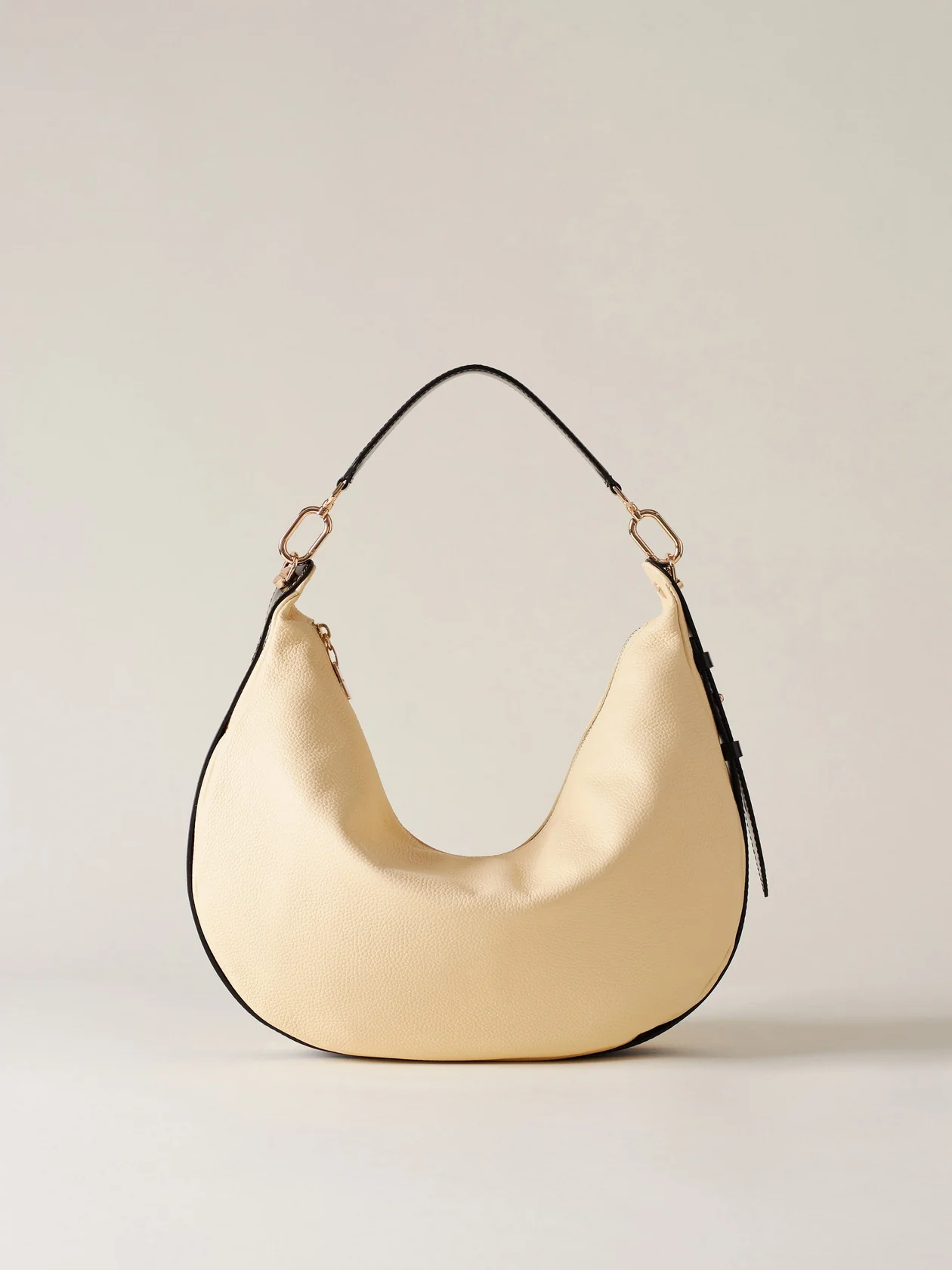 Borbonese HOBO BAG M. Z12 BUTTER NERO