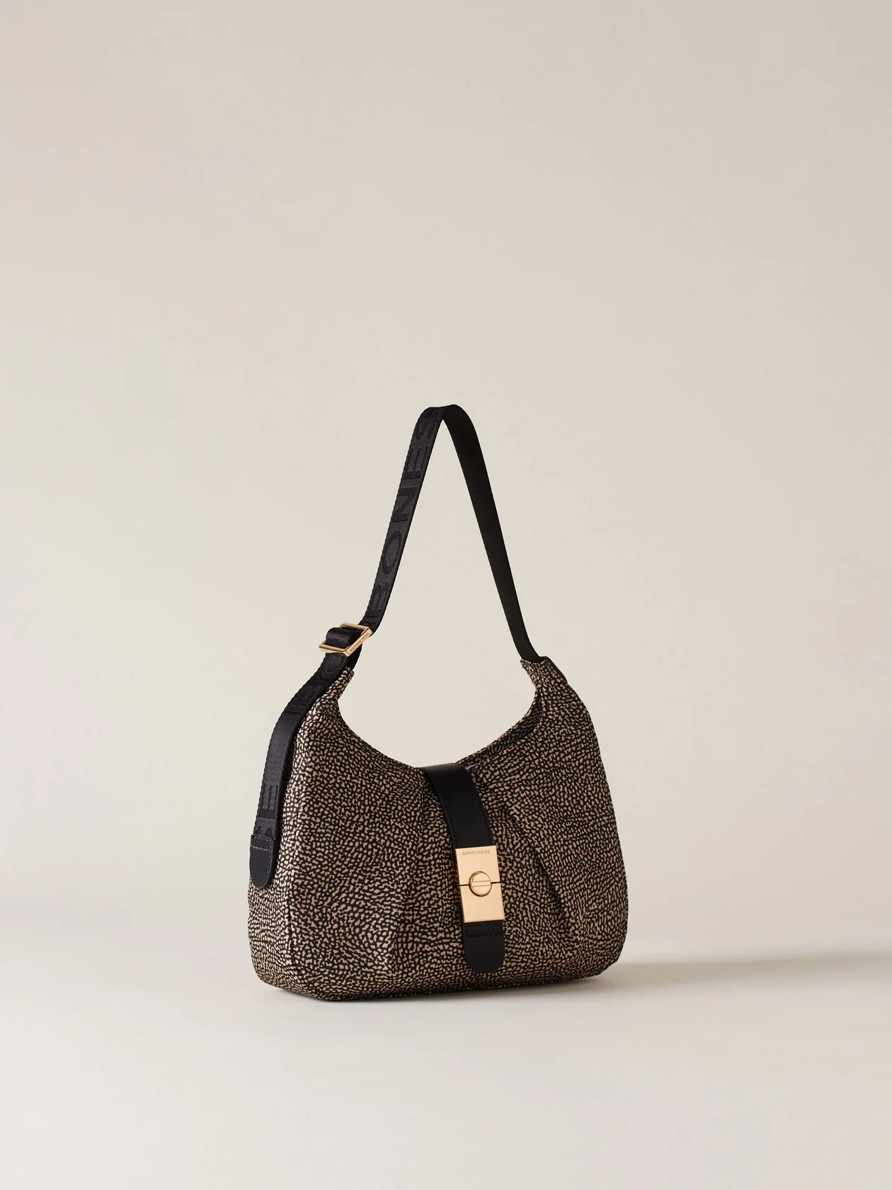 BORBONESE 07 BORSA A SPALLA X11 OP NAT NERO - immagine 2