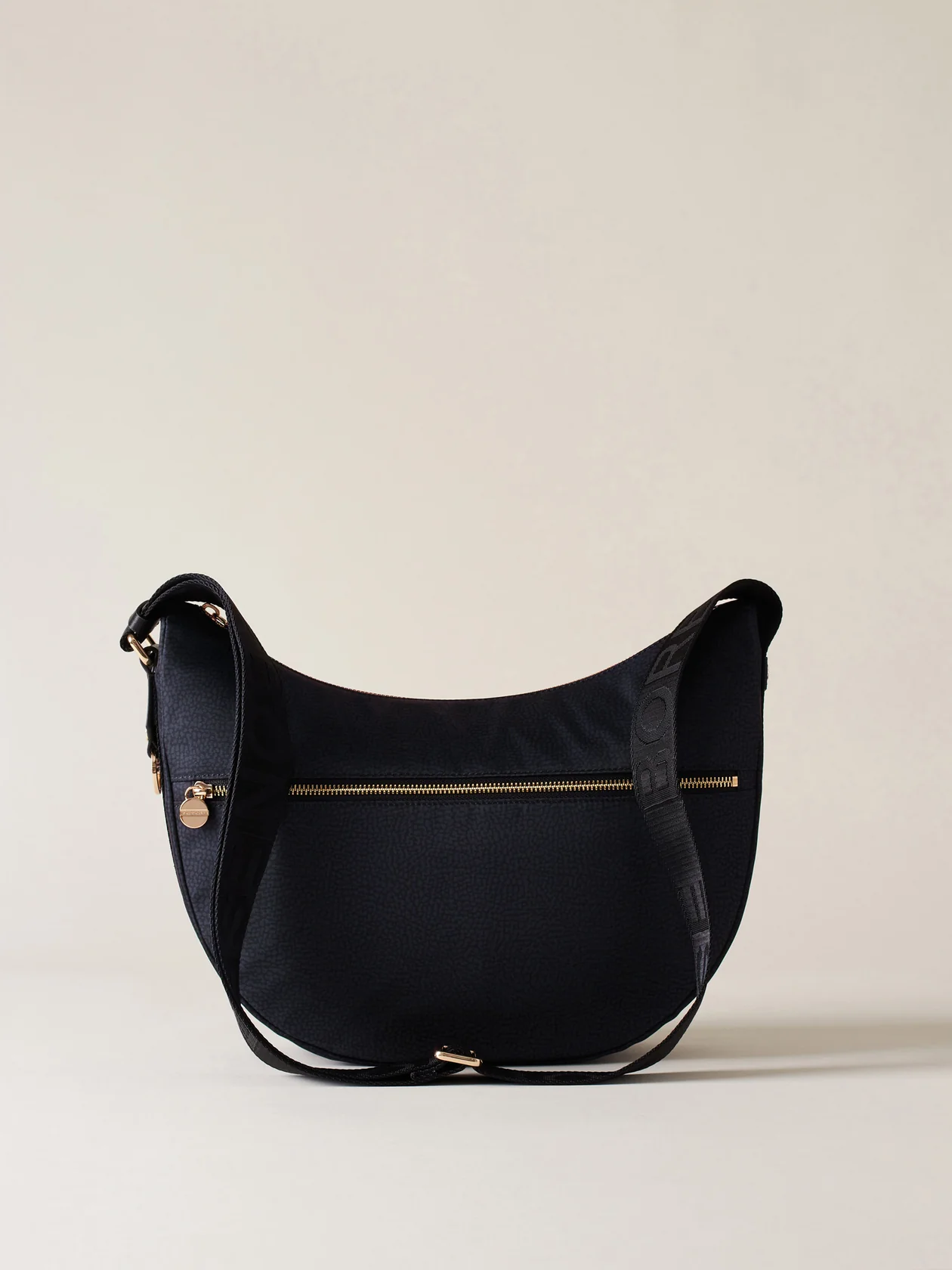 Borbonese LUNA BAG MIDDLE 100 NERO