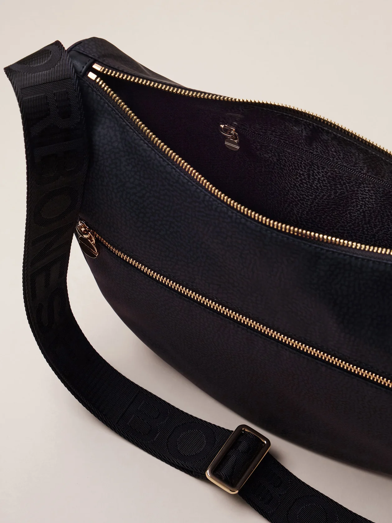 Borbonese LUNA BAG MIDDLE 100 NERO - immagine 4