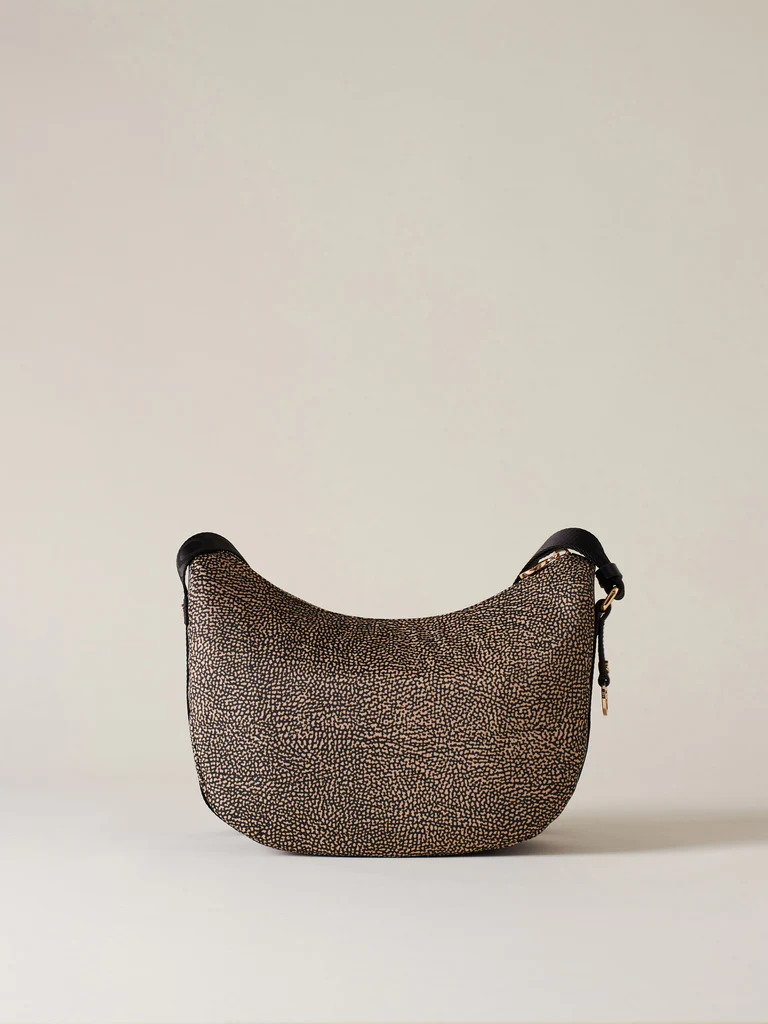 Borbonese LUNA BAG SMALL X11 OP NAT NERO - immagine 3