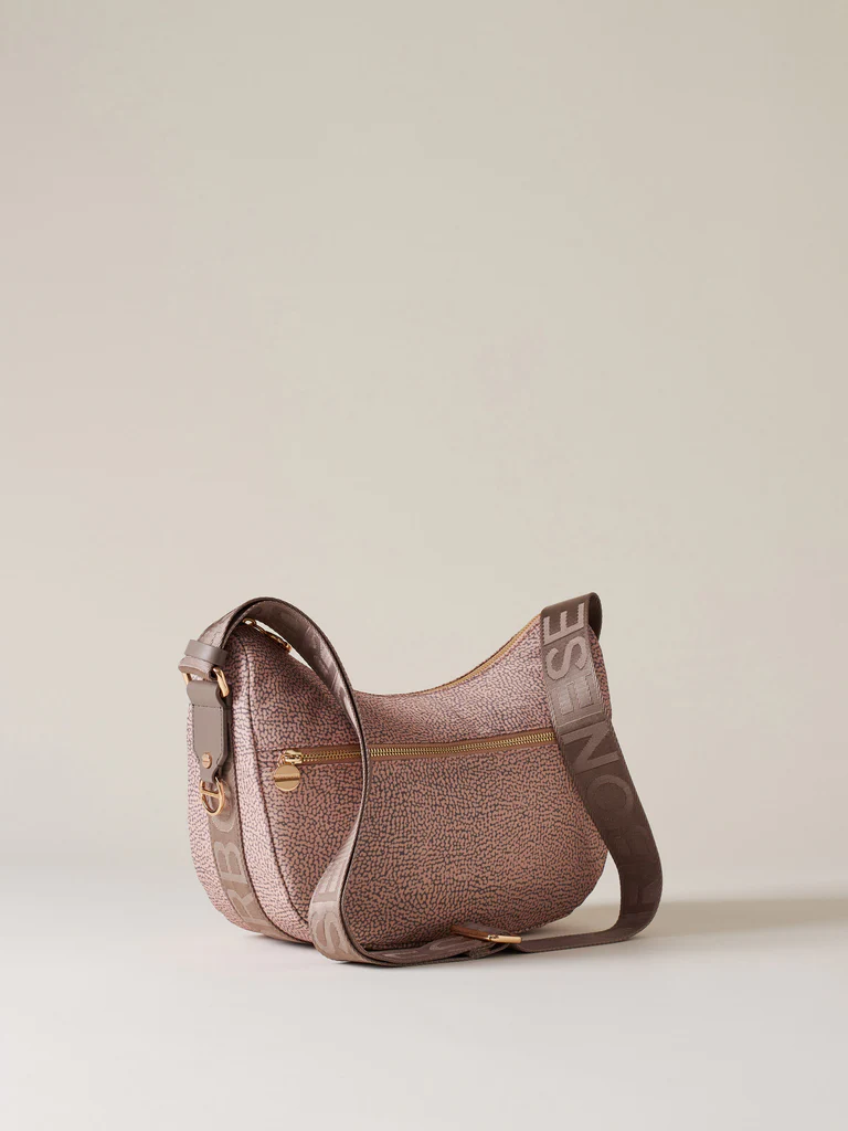 Borbonese LUNA BAG SMALL Z67 BLUSH TAUPE - immagine 2