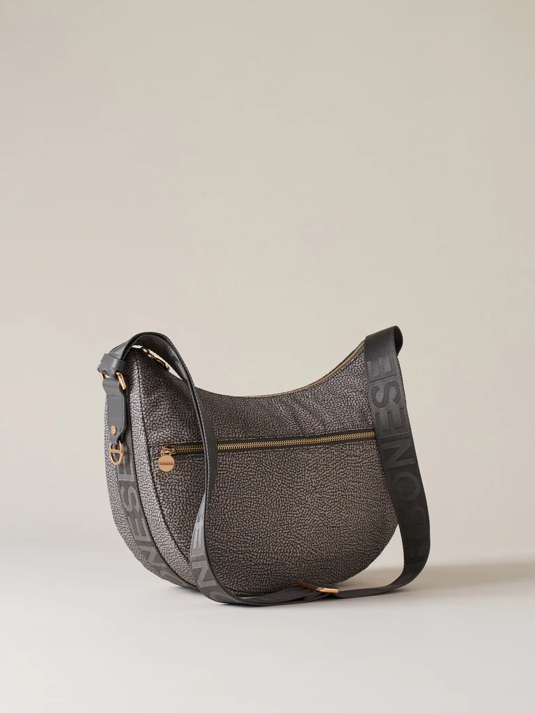 Borbonese LUNA BAG MIDDLE Z54 CLAY GREY - immagine 2