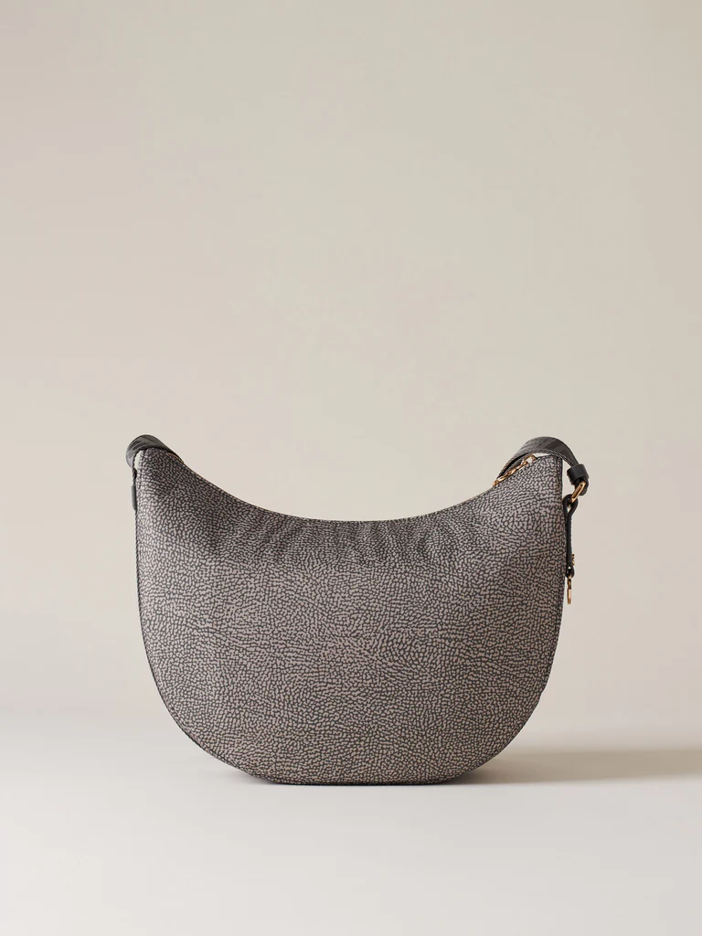 Borbonese LUNA BAG MIDDLE Z54 CLAY GREY - immagine 3