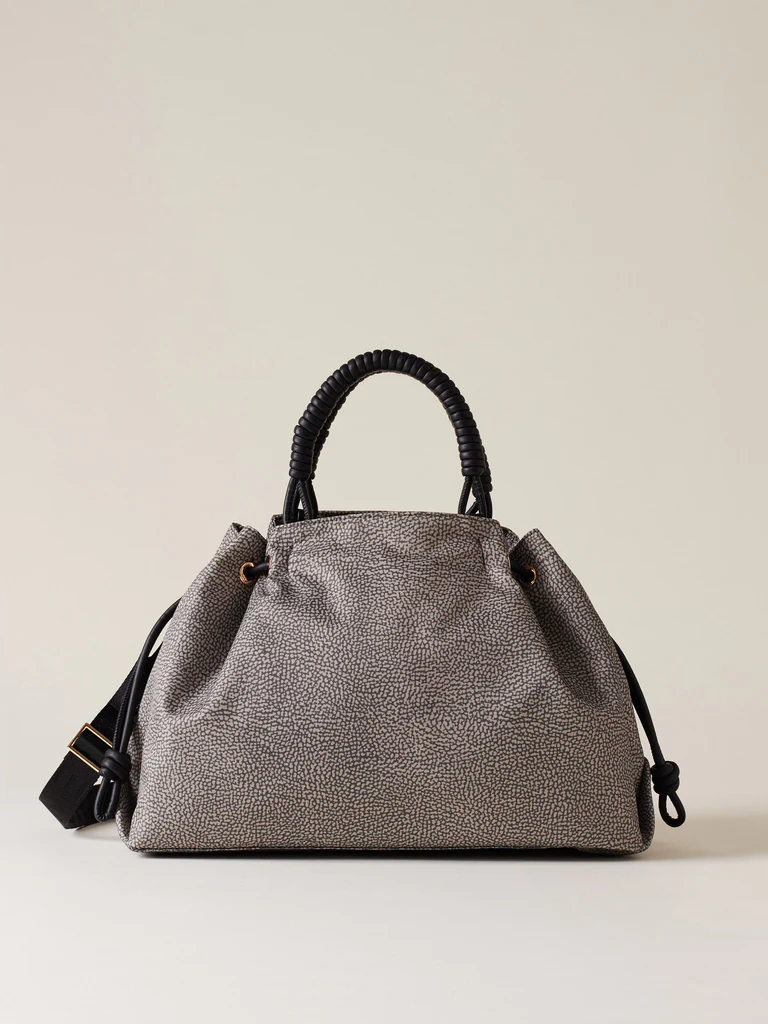 Borbonese SHOPPING M. C/T Z70 CLAY GREY NERO