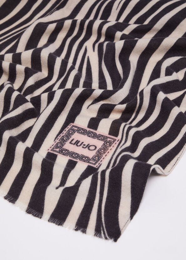 LIU JO Sciarpa S19D1 ZEBRA - immagine 3