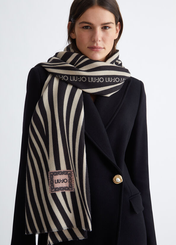 LIU JO Sciarpa S19D1 ZEBRA - immagine 4