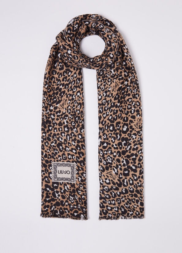 LIU JO Sciarpa S19E1 ANIMALIER