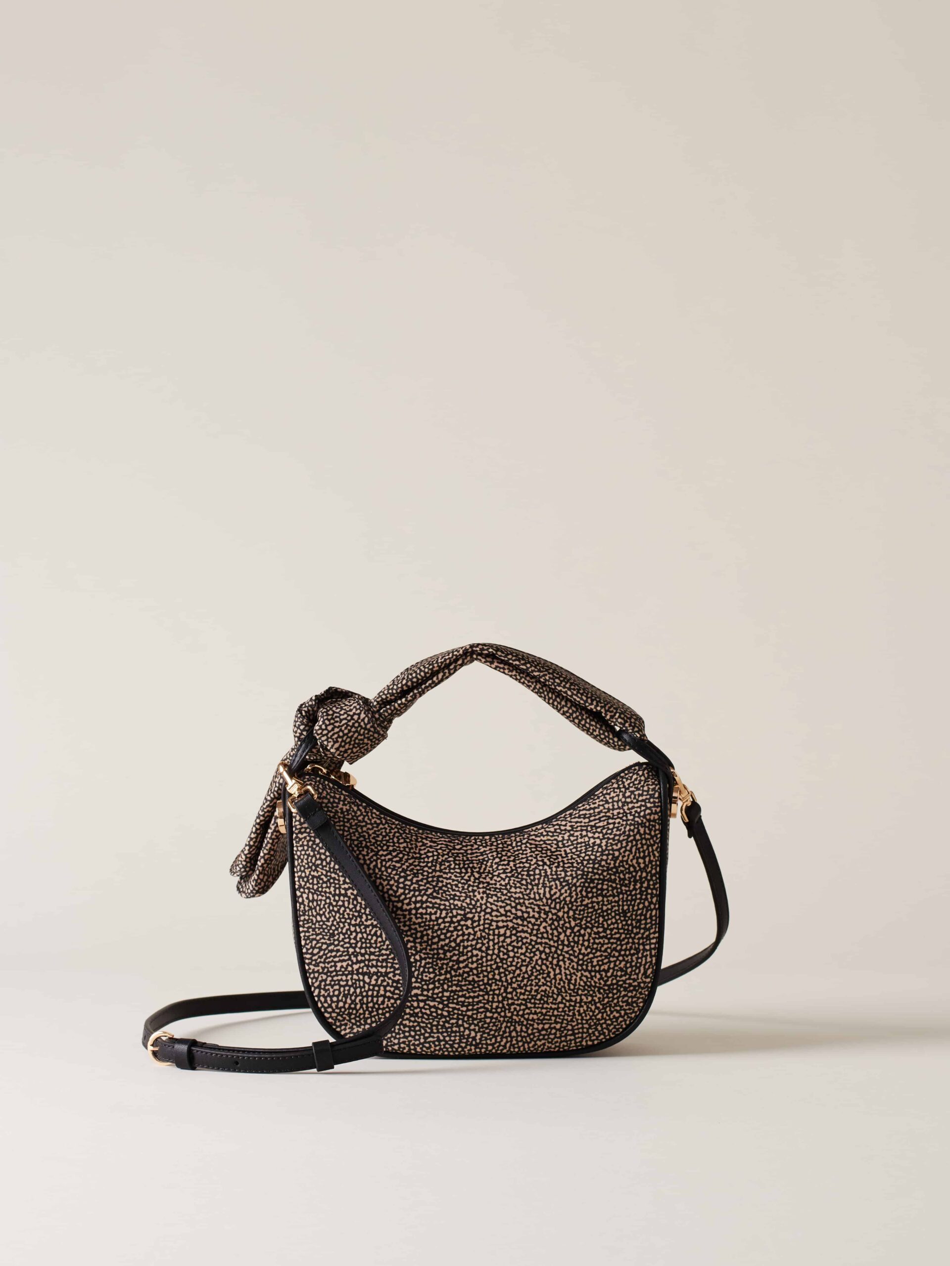 Borbonese LUNA BAG PETITE X11 OP NAT NERO