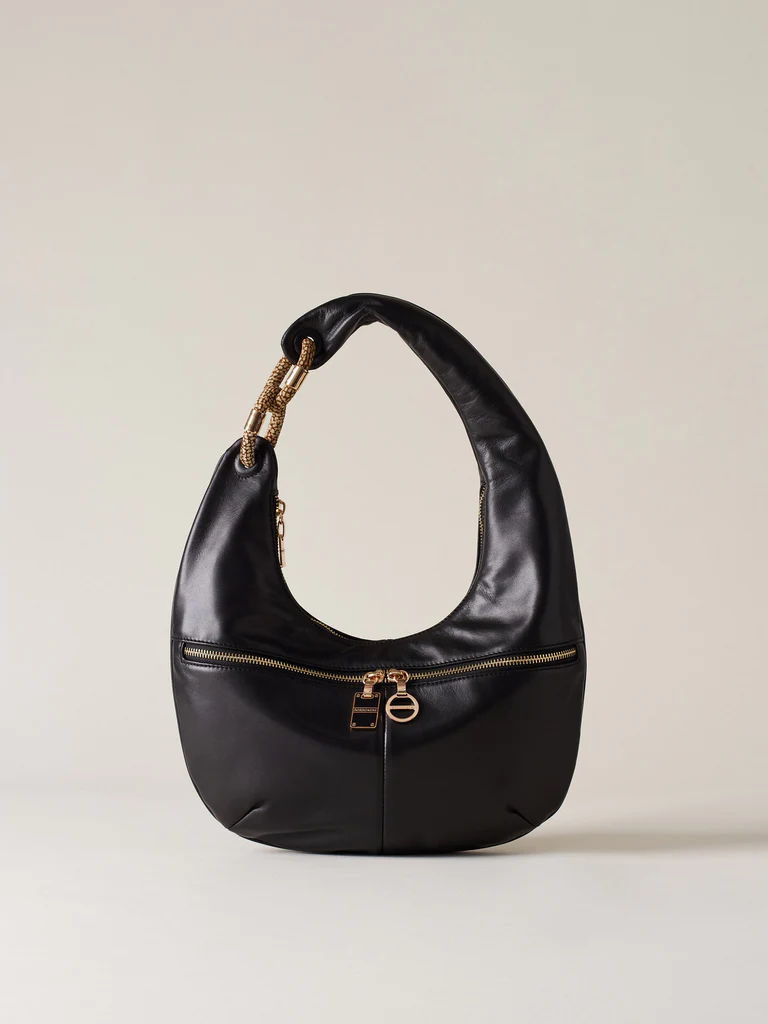 Borbonese HOBO M. X80 NERO OP NATURALE