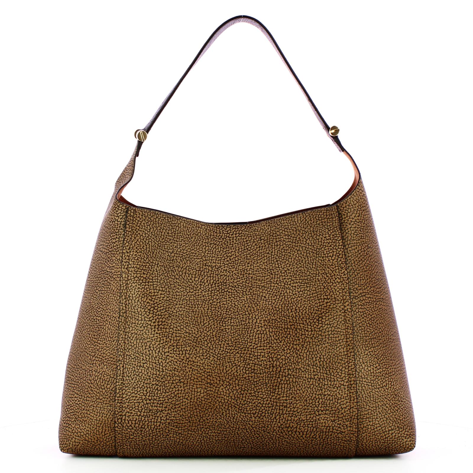 Borbonese BORSA HOBO 311 OP NAT/NERO