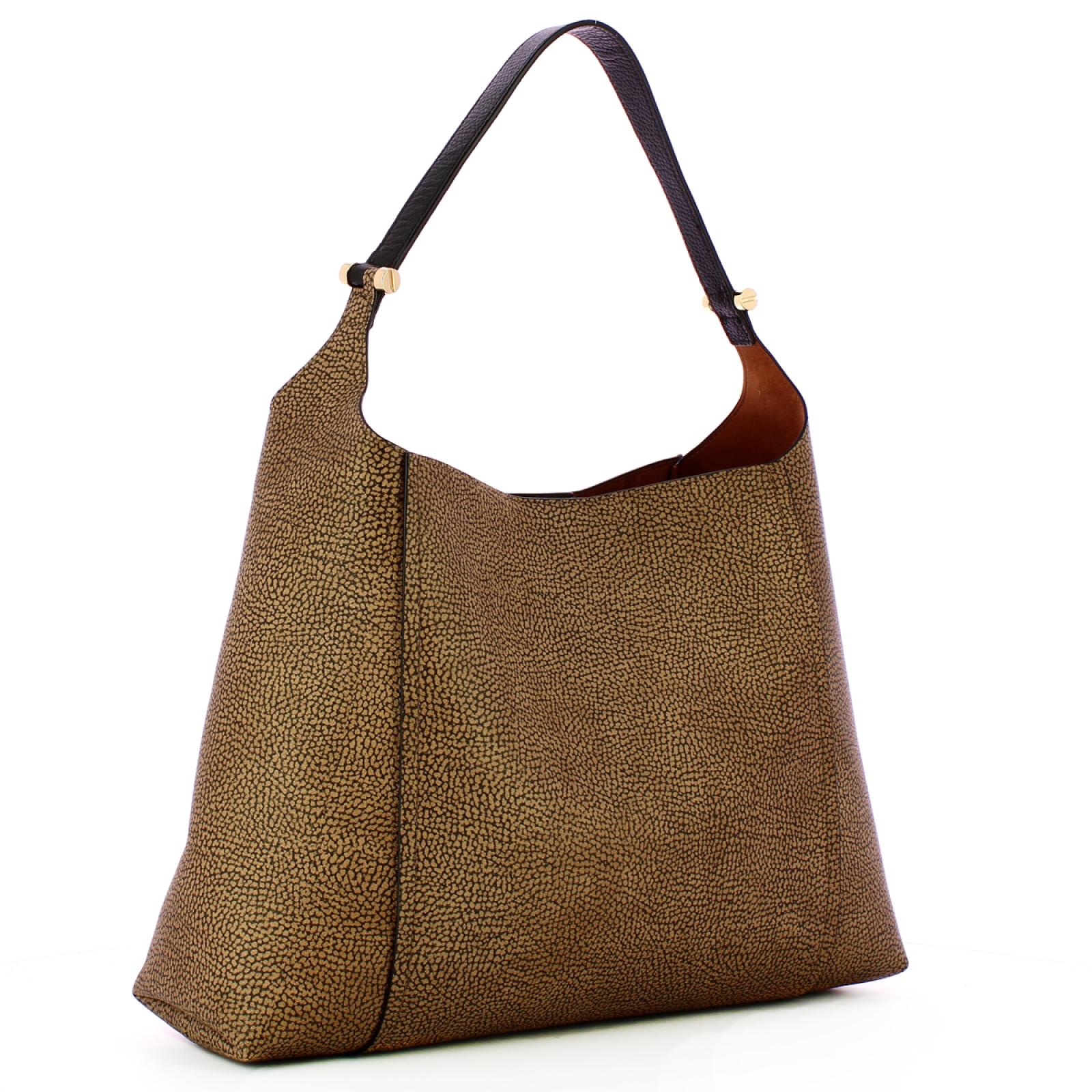 Borbonese BORSA HOBO 311 OP NAT/NERO - immagine 2