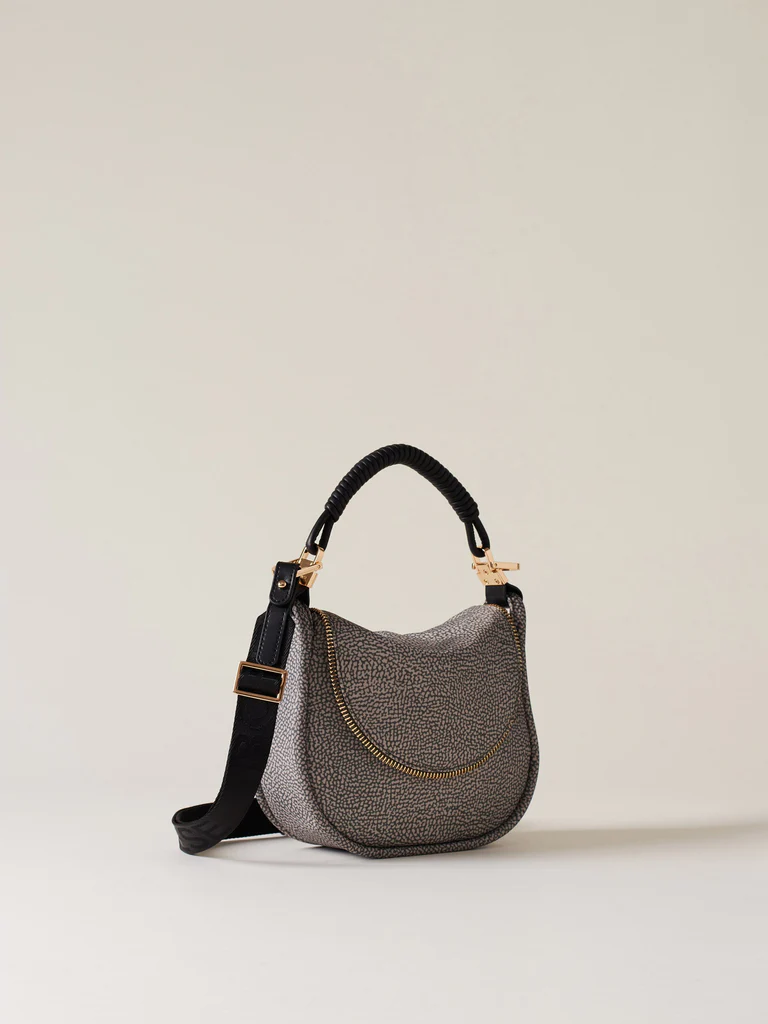 Borbonese HOBO Z70 CLAY GREY NERO - immagine 2