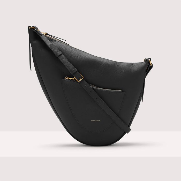 COCCINELLE COCCINELLESNUGGIE 374 NOIR CUIR