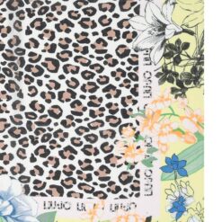 LIU JO FOULARD SUMMER ANIMALIER 120X120 10620 Lemon juice