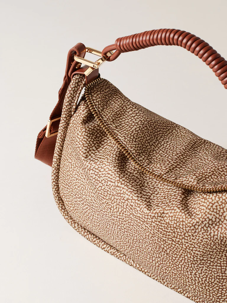 Borbonese HOBO S. C/T 995 BEIGE CUOIO - immagine 4