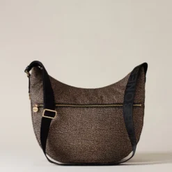 Borbonese LUNA BAG MEDIUM X11 OP NAT NERO